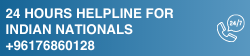 24 HOURS HELPLINE FOR INDIAN NATIONALS +96176860128